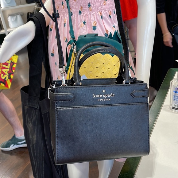 Kate Spade staci small satchel black NWT - Picture 10 of 16